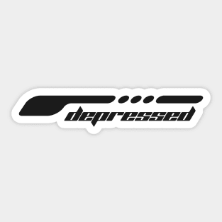 Depressed Sticker